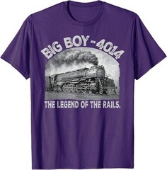 Big Boy 4014 Steam Engine Locomotive Train Vintage Railroad T-Shirt