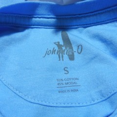 Johnnie-O Men’s Small Palm Paradise T-Shirt Malibu Blue SS Crew Neck NWT