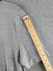 The Men’s Store at Bloomingdale’s Striped Linen Tee Men’s Size Medium Dark Slate