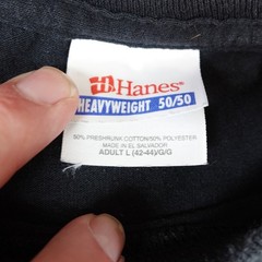 Hanes Heavyweight Cin City Chili Cincinnati T-Shirt Black Mens Large 50/50