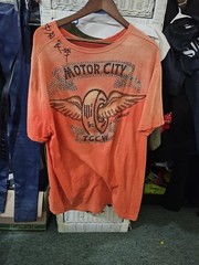 The Great China Wall 2XL VINTAGE AUTHENTIC SWAROVSKI Crystals Men’s MOTOR CITY