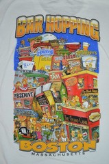 Barthreads Boston MA Pubs / Bars TSHIRT XXL 2XL Y2K Beehive The Tam Harp Point