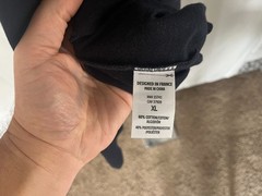 🐊 Lacoste Men’s Navy Blue White Full Zip Hooded Shirt XL EUC 🔥