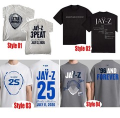 Jay-Z30 Yankees Stadium 2026 Reasonable Doubt 25th reprint T-Shirt, Gif Fan
