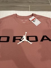 Nike Air Jordan Large Pink Shirt Jumpman Logo HJ2358-685 NWT