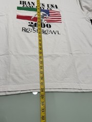 Vintage Y2K 2000 Iran vs USA Soccer T Shirt Mens Size 2XL Rose Bowl ( Rare )