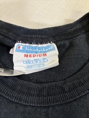Vintage Champion Big Stitched Logo T-Shirt Heavyweight Medium