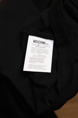 Moschino Couture Mens Black Logo Rhinestone Cotton T-Shirt Size XL New Original