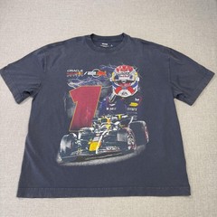 Hollister F1 Racing Max Verstappen T-Shirt Mens XL Faded Black Short Sleeve
