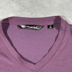 Travis Mathew The Cloud Tee Shirt V Neck Mens XL Maroon Blue Heathered Lot of 2