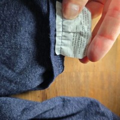 Hanes Men’s Long Sleeve Beefy Henley Shirt – Heather Navy- size XL