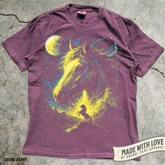 Horse Moonlight Western Cowboy Comfort Tee