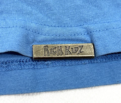 Rich Kidz Airlines Streetwear Urban T Shirt Mens L Daily Hip Hop Tee EUC Blue