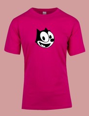 MEN WOMENS TEE TSHIRT FELIX THE CAT FACE HAPPY FRIEND CARTOON FUN COOL GIFT NEW
