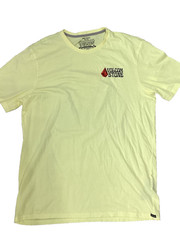 Y2K Volcom Stone Skateboard T-shirt Mens large bright Yellow Logo Spellout NWT