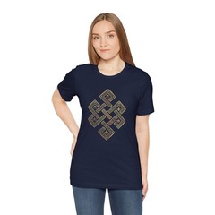 Tibetan Endless Knot T-Shirt | Buddhist Eternal Luck Symbol Unisex Tee Shirt
