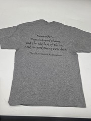 Shawshank State Prison Shirt Double Sided Movie Quote Size Medium Gray