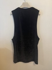 ASOS Tank Top Men’s Black Velvet Small Goth Rocker