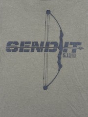 5.11 Tactical Men’s Large Olive Green Send It Long Sleeve Graphic T-Shirt