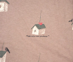 Vintage Relevant Products T Shirt Mens Large All Over Print Nature 90s Birds AOP