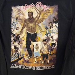 ASAP Mob Yams Day 2020 Long Sleeve Graphic T-Shirt Black Mens Medium Concert Rap