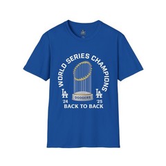 LA Dodgers World Champions 2024-2025 Softstyle T-Shirt, Baseball Fan Tee, Sports