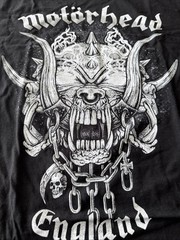 New MOTORHEAD ENGLAND Smoking Snaggletooth Black T-Shirt Size XL