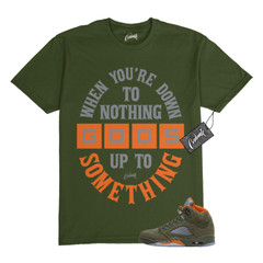5 Olive Army Solar Orange Black Grey T Shirt Match DTN