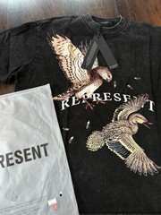 Represent Birds Graphic Black Men’s Short Sleeve Crew Neck T-Shirt S