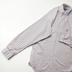 Ralph Lauren BLAKE Striped Long Sleeve Shirt for Men Medium