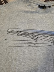 Vtg 90s Starter Logo Print Long Sleeve T Shirt Double Sided Gray Mens Size Large