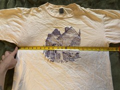 Vintage 90s Minnies Coop Ann Arbor Michigan Shirt Mens XL Cream Single Stitch