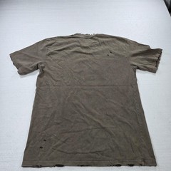 TENACI Tuffbreed Shirt Mens Small Brown Distressed Graphic Palm Trees Made USA