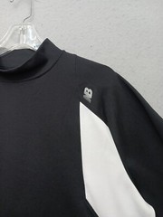 New Balance Men’s Athletic Shirt Size L Black White Colorblock Long Sleeve 3479