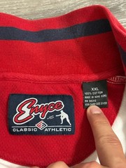Vintage Enyce Spellout Logo Zip Up Heavyweight Tech Shirt Y2K – Men’s XXL 2XL