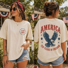 Eagle Shirt, 250th Anniversary Tee, Patriotic Western Shirt