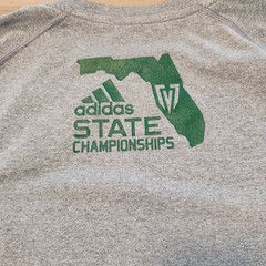 Adidas Climalite Speed Rich T-Shirt Gray Florida State Champions Mens Large