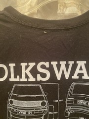 Volkswagen Men Shirt L Black Graphic 1991 Golf Casual Logo Short Sleeve