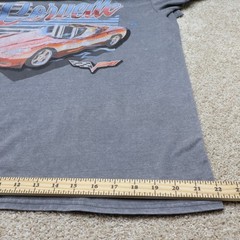 Chemistry Corvette Graphic T Shirt Mens Large Gray C6 Logo (see photo for flaw)
