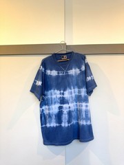 Russell Athletic Pro Cotton Tie Dye T Shirt Blue White Made in USA Size L