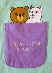 Teddy Fresh Rip N Dip T Shirt Men’s S Small Collaboration Pastel Colorblock
