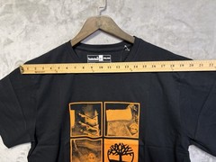Timberland The Original #10061 Graphic Tee Shirt XXL Black Orange Boot Logo NWT