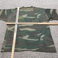 VIntage 80s Camo T-Shirt Mens XL Green Pocket Screen Printing Design Logo Cool