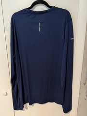 NWT DSG Men’s Stride Long Sleeve Run Tee Navy Blue Athletic Size XL Poly Light