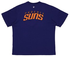 FISLL NBA Men’s Phoenix Suns Team Color, Name and Logo Premium T-Shirt