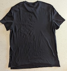 Murano Liquid Luxury Slim Fit Men’s T-Shirt in black Sz Lg Cotton Crew Neck