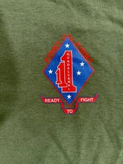 UNITED STATES MARINE CORPS USMC 1st BATTALION 1st MARINES (1/1) T-Shirt – Sz XL