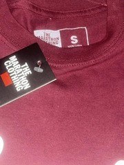 The Marathon Clothing Shirt Crenshaw Burgundy With White Small NWT