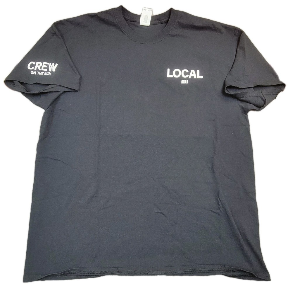 Local OTR II CREW “On The Run” Tour Beyonce Jay Z Concert Black XL T-Shirt