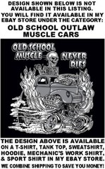 Old School Thunder Road Speed Demon Devil Speed Shop Gasser Race Car Work Shirt